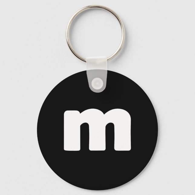 Fun Letter M Groups Halloween Team Groups Costume  Keychain (Front)