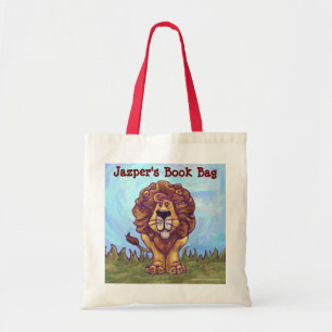 Fun Lion Personalized Book Bag