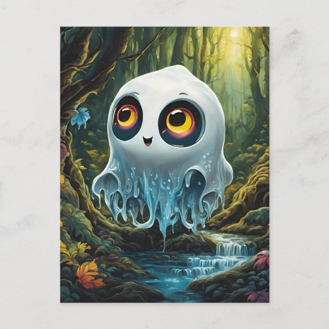 Fun little ghost postcard (Front)