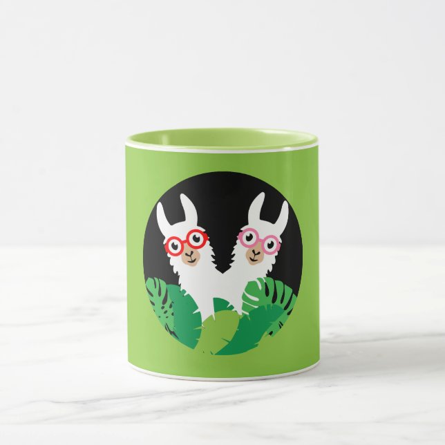 Fun Llama Alpaca Accessories Mug (Center)