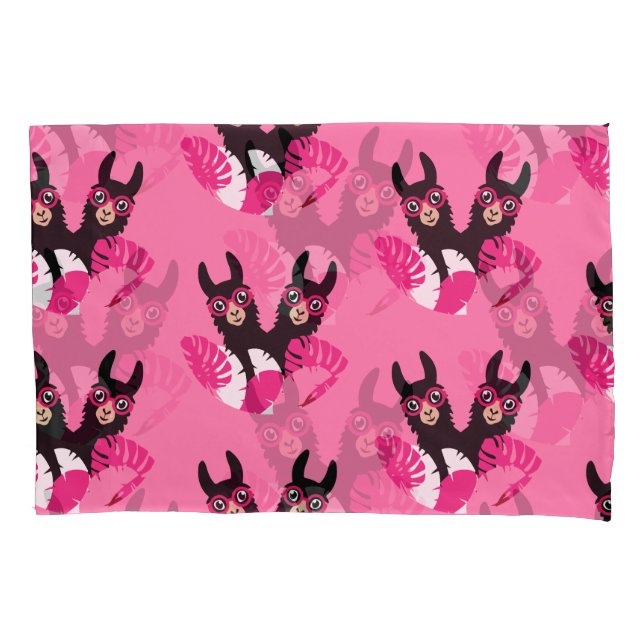 Fun Llama Alpaca Accessories Pillowcase (Front)