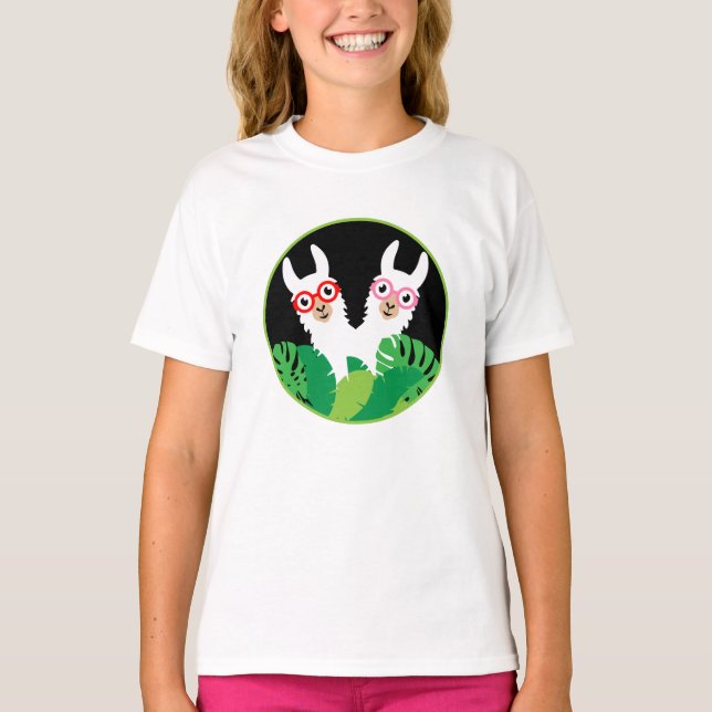 Fun Llama Alpaca Accessories T-Shirt (Front)