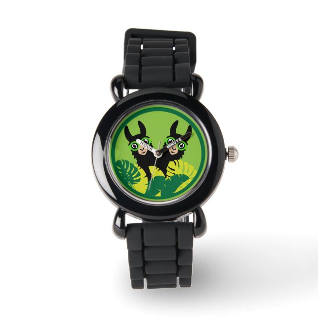 Fun Llama Alpaca Best Friends Watch (Front)