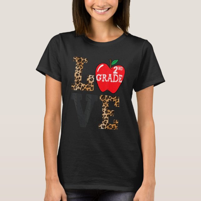 Fun Love Second Grade Squad First Day Of School Ki T-Shirt (Front)