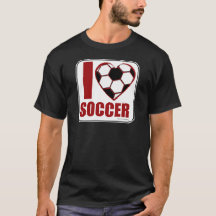 Fun Love Soccer Sporty Ball Heart Design