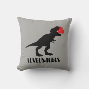Fun Loveosaurus Throw Pillow