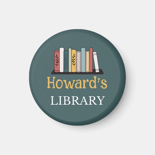 FUN! Magnet - Library -  Personalized - Add Name (Front)