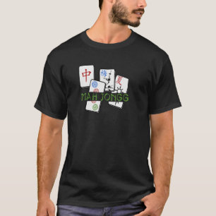 Fun Mah Jongg Tile Game Canasta Player Fan Granny  T-Shirt