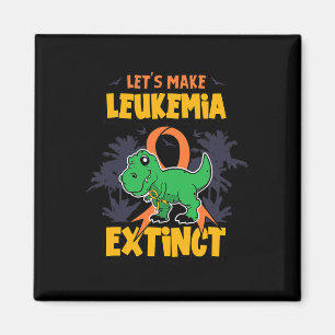 Fun Make Leukaemia Extinct Design Magnet