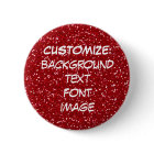 FUN! MAKE YOUR OWN RED (faux) GLITTER PIN!
