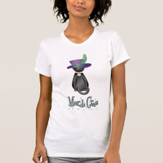 Fun Mardi Gras Cat Womens' T-shirt