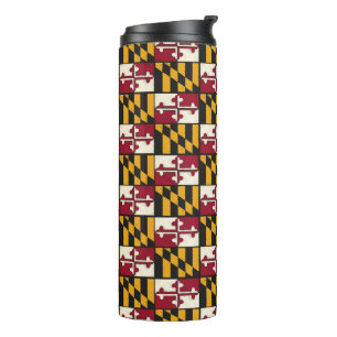 Fun Maryland Flag Thermal Drink Tumbler
