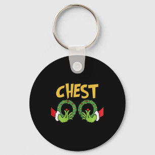 Fun Matching Chestnuts Couples Christmas Family Ho Keychain