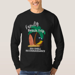 Fun Matching Family Beach Road Trip Sea Shell Reco T-Shirt