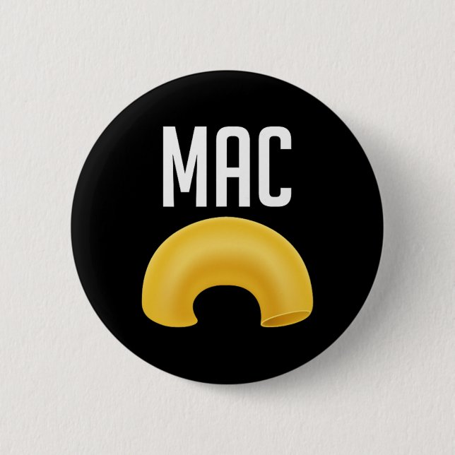 Fun Matching Macaroni And Cheese Halloween Costume 2 Inch Round Button (Front)