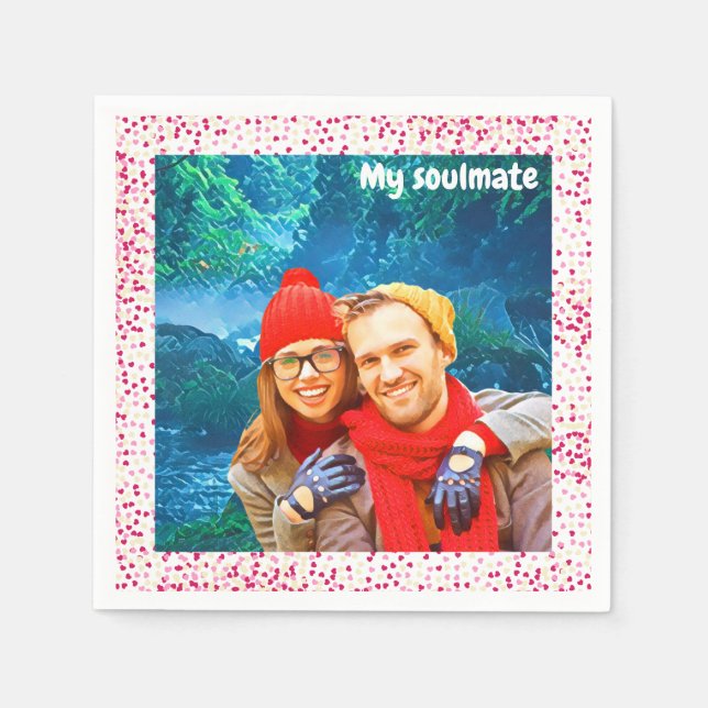 fun memory with my partner napkin (Front)