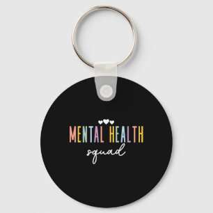 Fun Mental Health Squad Illness Mental Health Awar Keychain