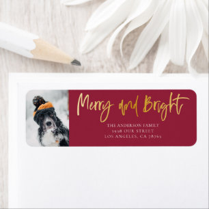 Fun Merry & Bright Gold & Red