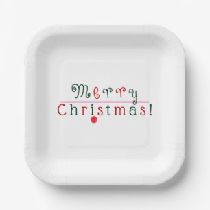 Fun Merry Christmas, Hanging Ornament Art Colourfu Paper Plate