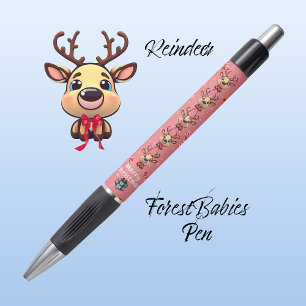 Fun Merry Christmas Reindeer Xmas Deer Pink 🦌✨ Pen