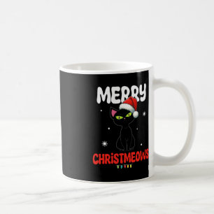 Fun Merry Christmeows Jolly Cat Christmas Kids  Coffee Mug
