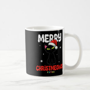 Fun Merry Christmeows Jolly Cat Christmas Kids  Coffee Mug