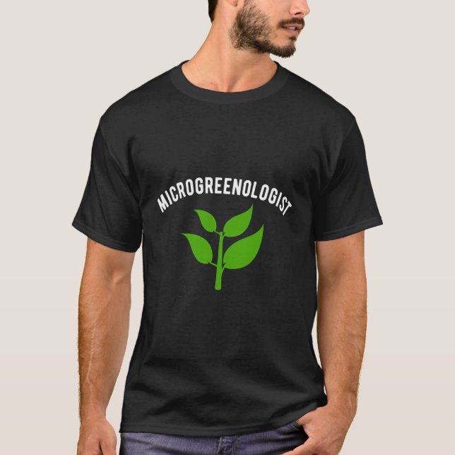 Fun Microgreen Greens Homestead Garden T-Shirt (Front)