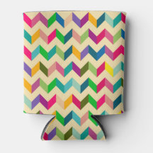Fun Mini Retro Rainbow Chevron Motif Glacière mous