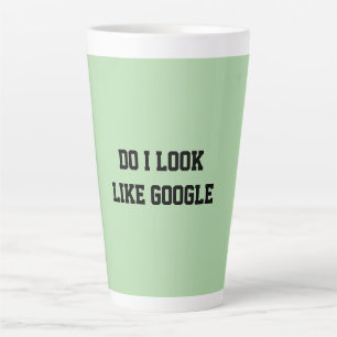Fun Mint Green Sarcastic quote for teachers Latte Mug