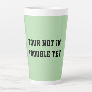Fun Mint Green Sarcastic quote for teachers Latte Mug