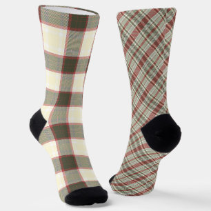 Fun Mismatch Odd Christmas Plaid Socks