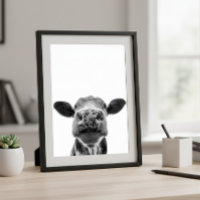 Fun Modern Black White Cow Rustic Farmhouse 