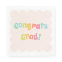 Fun Modern Colourful Congrats Grad