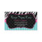Fun, Modern, Colourful Zebra.  Blue, Pink & Black