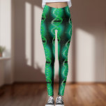 Fun Modern DNA Pattern Green Medical Science Leggings<br><div class="desc">A cool,  trendy and fun medical science-inspired design. The perfect gift for all doctors,  nurses,  scientists,  science teachers,  lab technicians,  science students,  in short,  any science geek in your life (and that includes you)! Designed by Thisisnotme©</div>