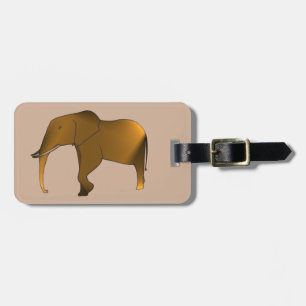 Fun Modern Personalized Elephant Luggage Tags