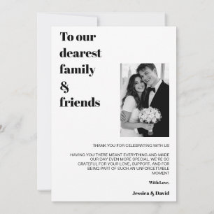 Fun & Modern Save The Date Thank You card