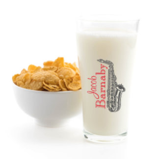 Fun Modern Saxophone Band Musician Glass Cup