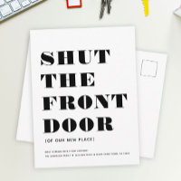 Fun Modern Shut the Front Door Minimalist Moving