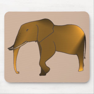 Fun Modern Trendy Elephant Mousepads