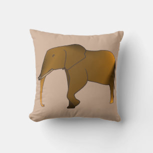 Fun Modern Trendy Elephant Throw Pillow