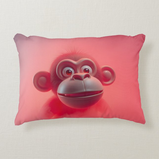 Fun Monkey Accent Pillow (Front)