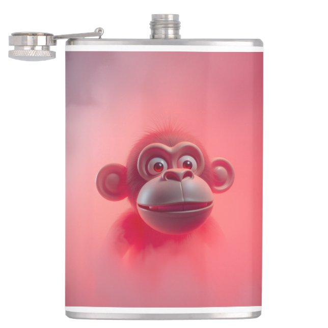 Fun Monkey Hip Flask (Opened)