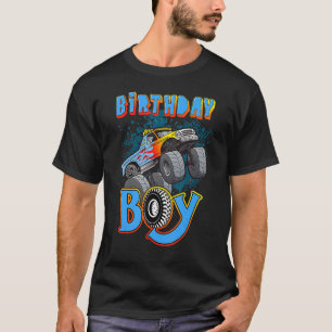 Fun Monster Truck Birthday Boy Teenager Tween Kid  T-Shirt