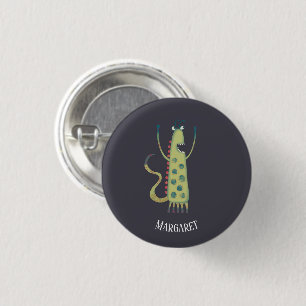 Fun Monsters Personalized 1 Inch Round Button