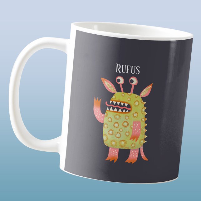 Fun Monsters Personalized Coffee Mug (Fun monster personalized name mug)