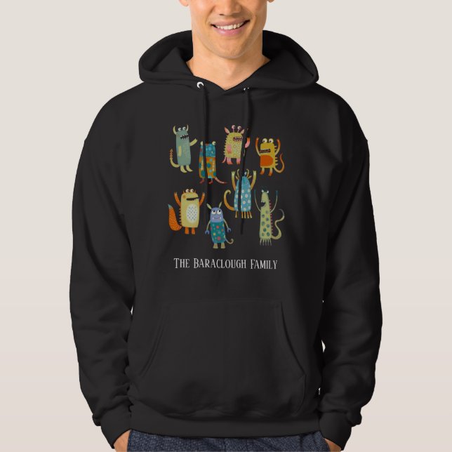 Fun Monsters Personalized Hoodie (Front)