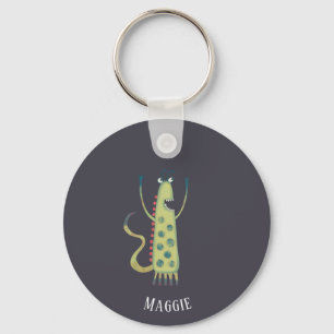 Fun Monsters Personalized Keychain