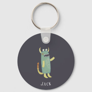 Fun Monsters Personalized Keychain