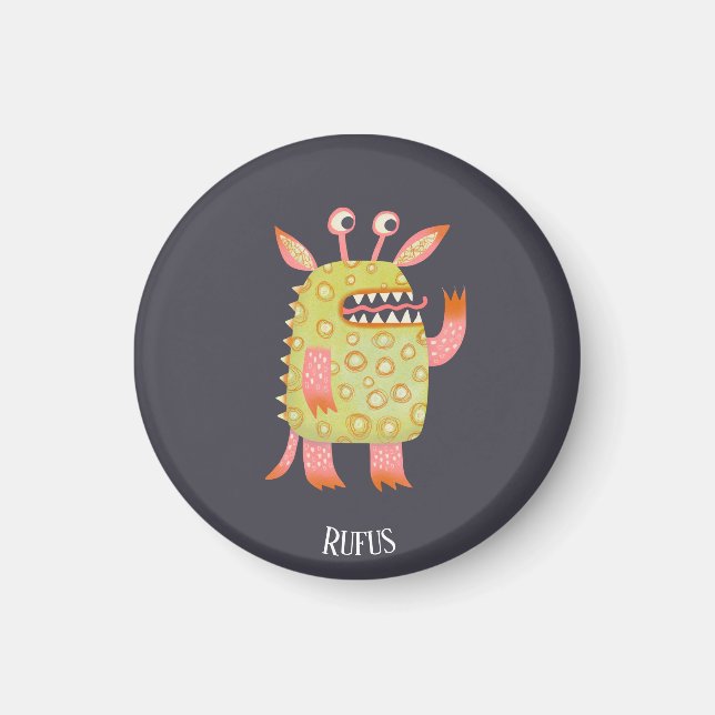 Fun Monsters Personalized Magnet (Front)